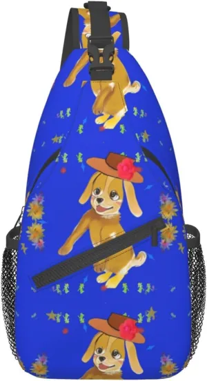 Dancing Cartoon Dog Pattern Outdoor Hiking Backpack > Suitable For Men And Women Riding Strong And Sturdy High Storage Capacity Daily Travel