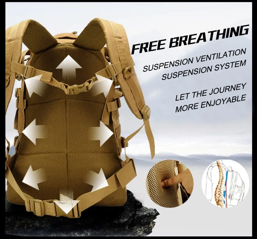 Detachable Molle Trekking Assault Pack Range Backpack with Modular Design