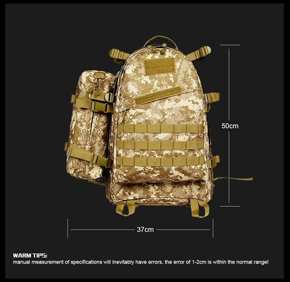 Detachable Molle Trekking Assault Pack Range Backpack with Modular Design