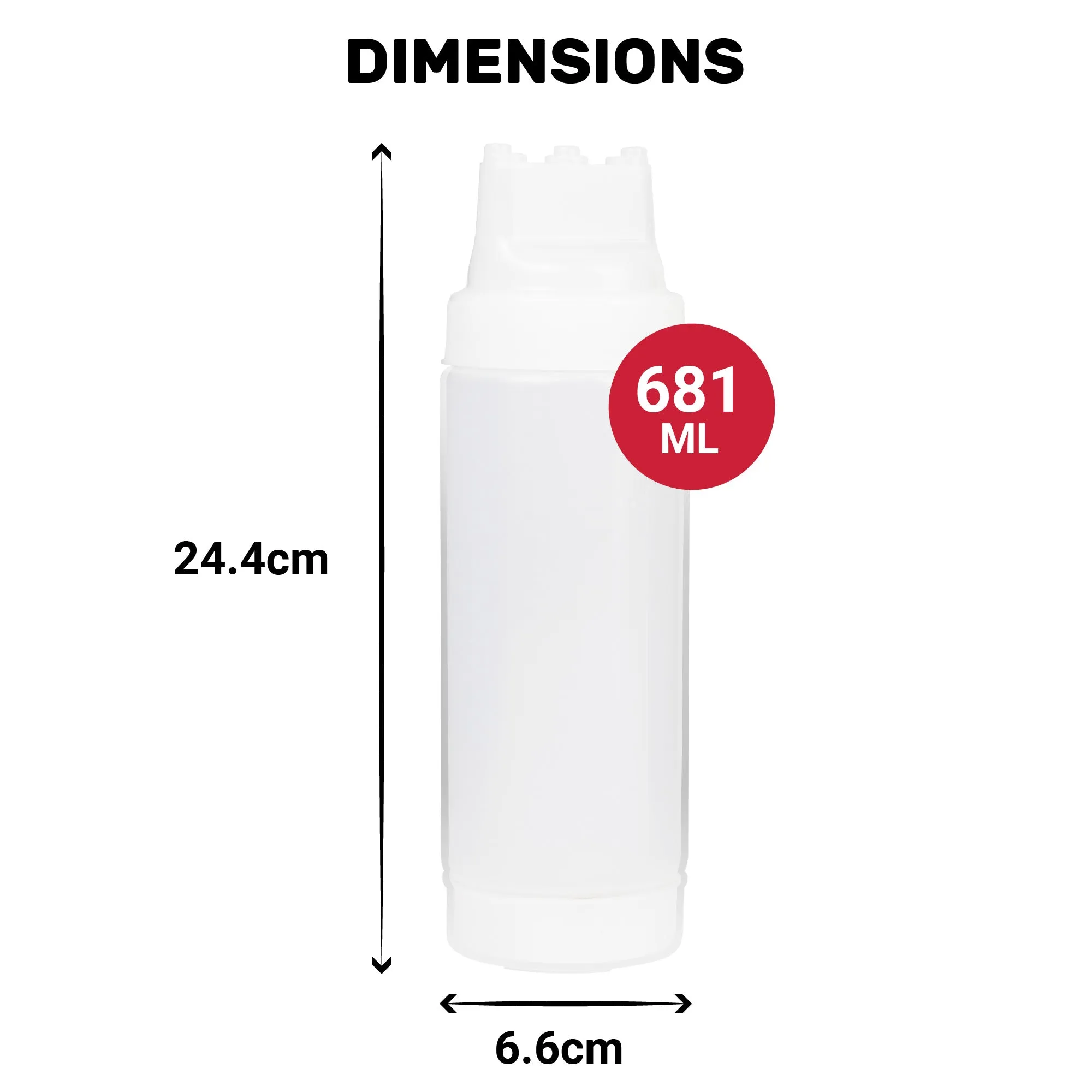 Dexlo 3 Nozzle Squeeze Bottle
