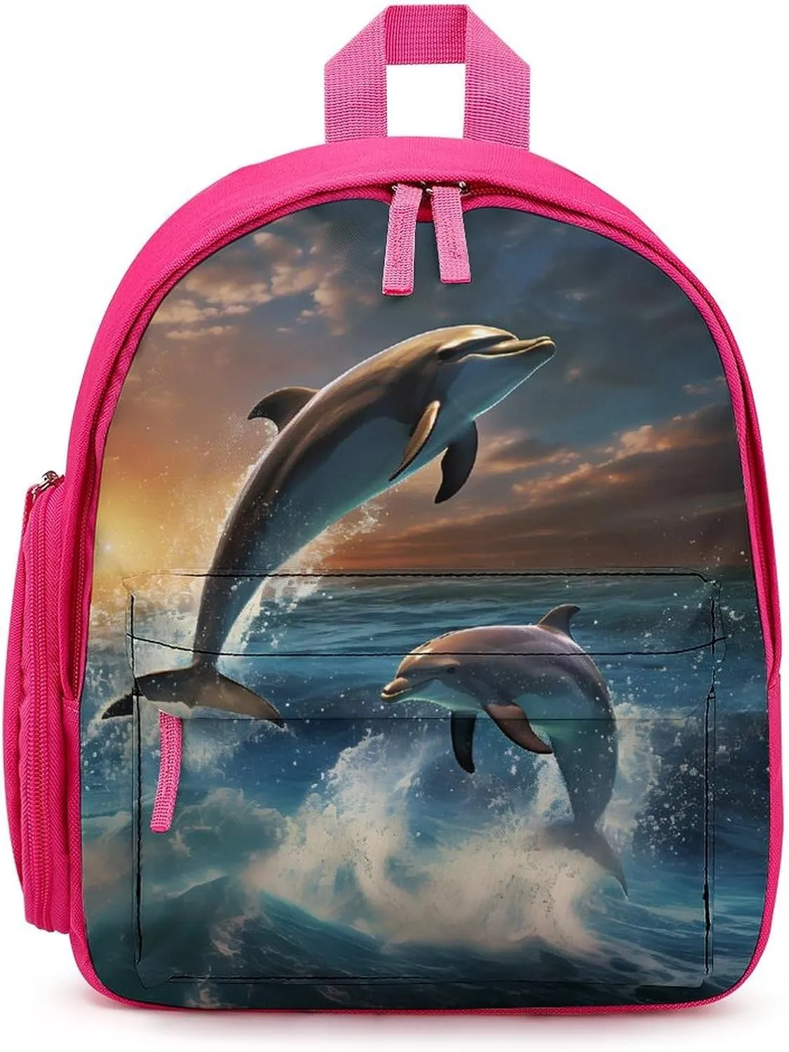 Dolphins Jump Travel Laptop Backpack for Men Women Lightweight Shoulder Bag Work Bag Daypack