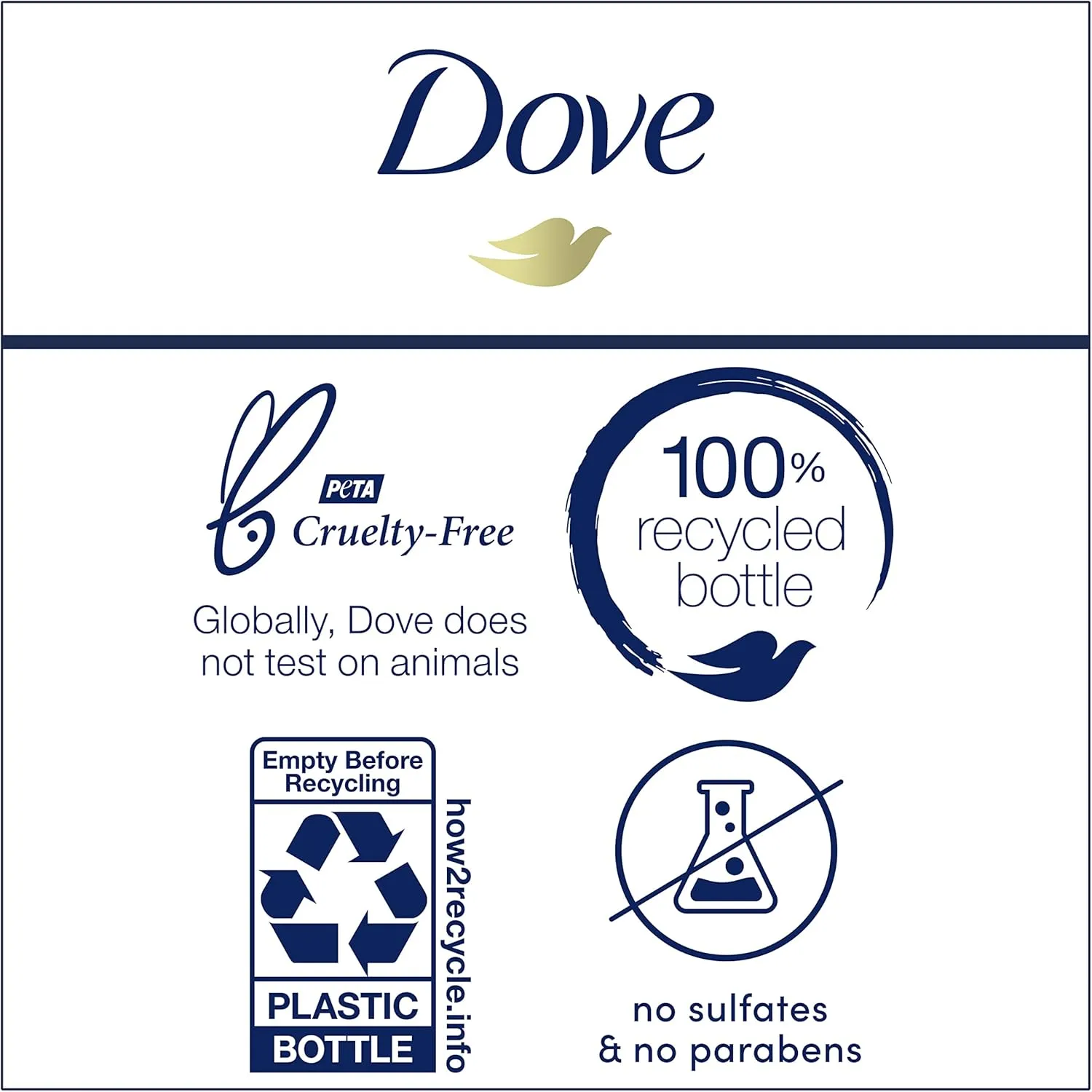 Dove Concentrate Refill 4 Count for Instantly Soft Skin and Lasting Nourishment Daily Moisture Refill for use Reusable Bottle 4 fl oz (makes 16 fl oz of Body Wash)