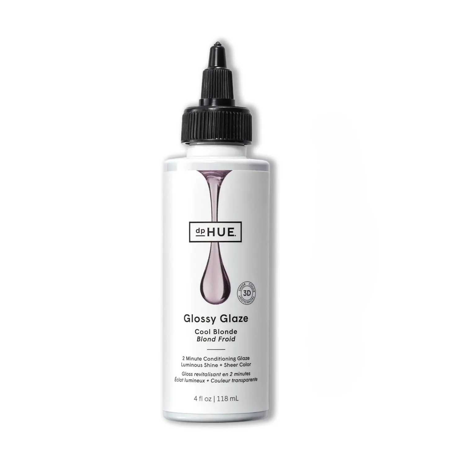 dpHUE Glossy Glaze, Cool Blonde - 4 fl oz - In-Shower Conditioning Glaze for Luminous Shine & Sheer Color - Paraben, SLS & SLES Sulfate Free - Leaping Bunny Certified