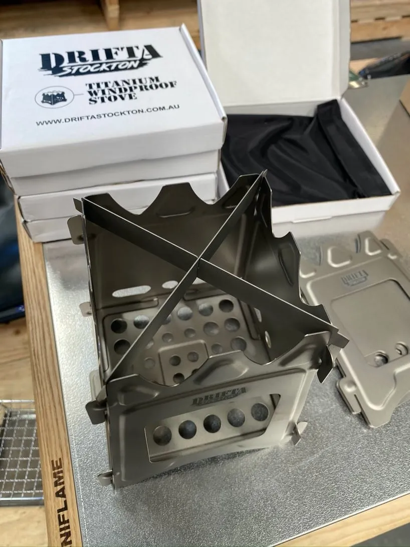 DRIFTA STOCKTON TITANIUM FOLDING WINDPROOF STOVE