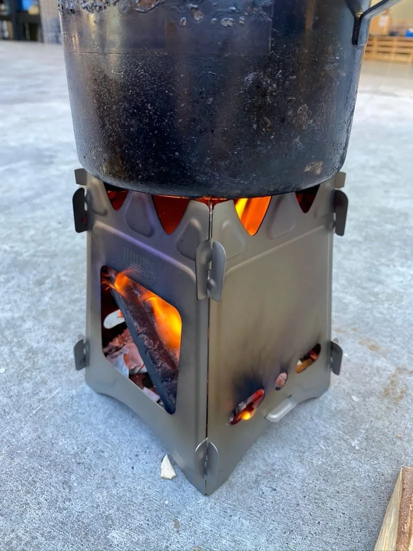 DRIFTA STOCKTON TITANIUM FOLDING WINDPROOF STOVE