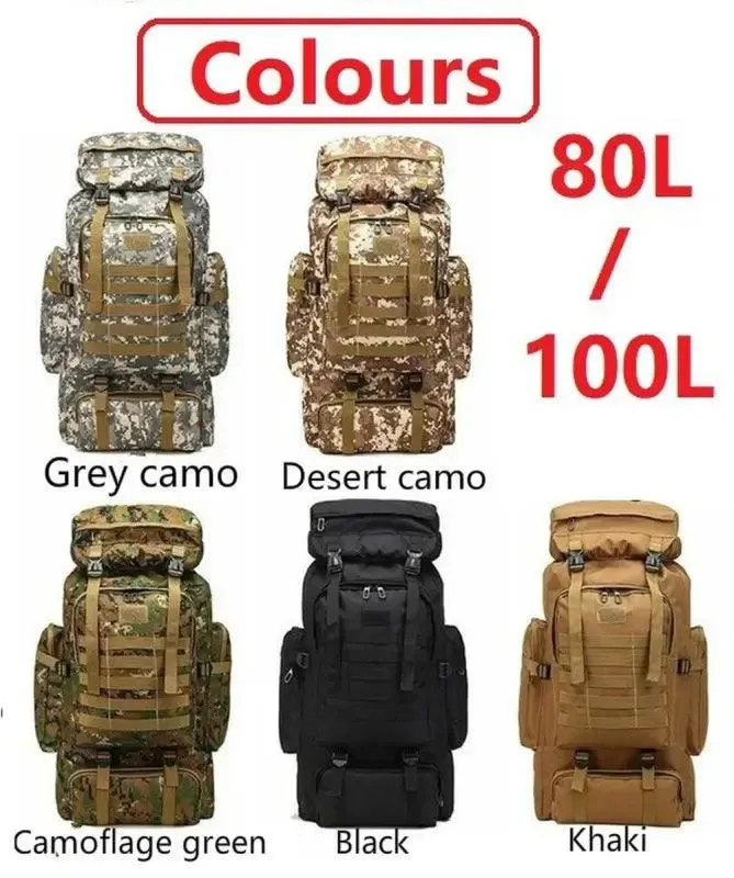 Durable 80L/100L Mountaineering Bag
