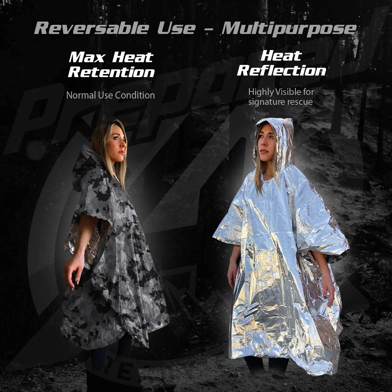 Durable Emergency Rain Poncho