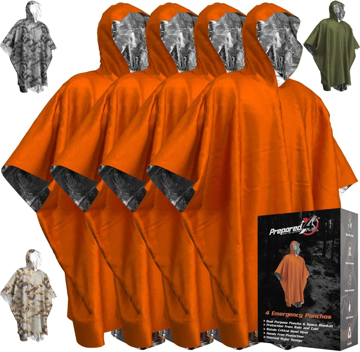 Durable Emergency Rain Poncho