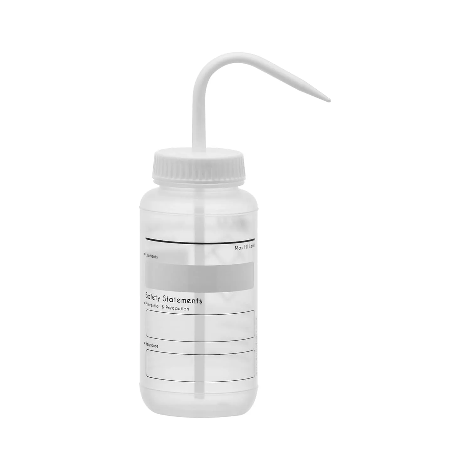 EISCO 6PK Chemical Wash Bottle, Blank Labels, 500ml - Wide Mouth, Self Venting, Low Density Polyethylene - Performance Plastics Labs