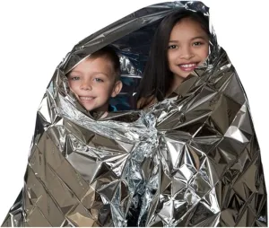 Emergency Thermal Blankets, 10 Pack, Waterproof, Heat-Reflective, Compact & Durable Weather Emergency Protection