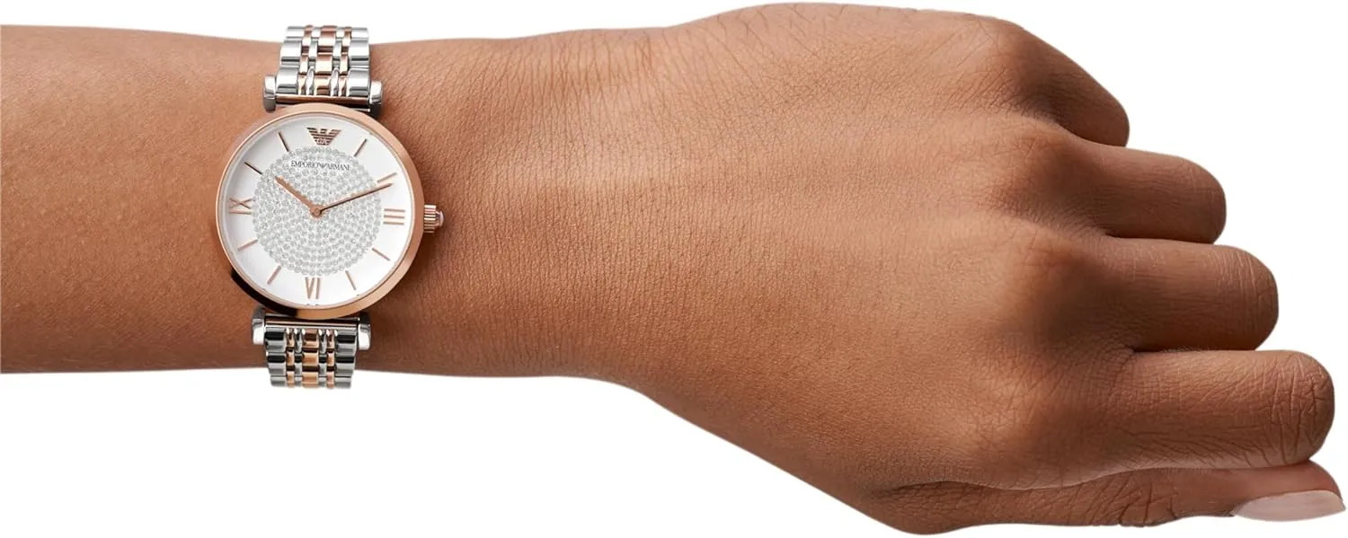 Emporio Armani Women's Dress Watch with Stainless Steel Band