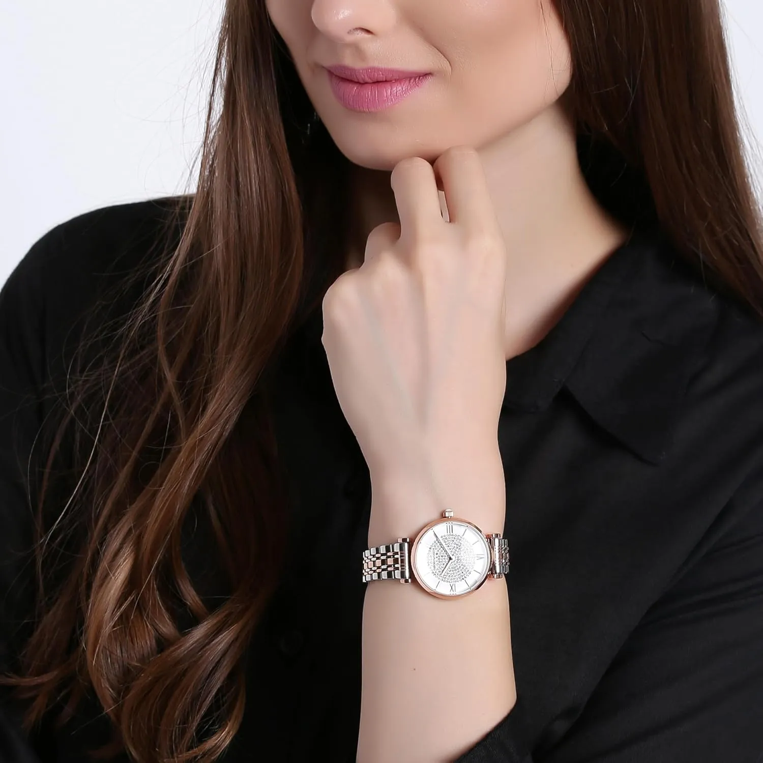 Emporio Armani Women's Dress Watch with Stainless Steel Band