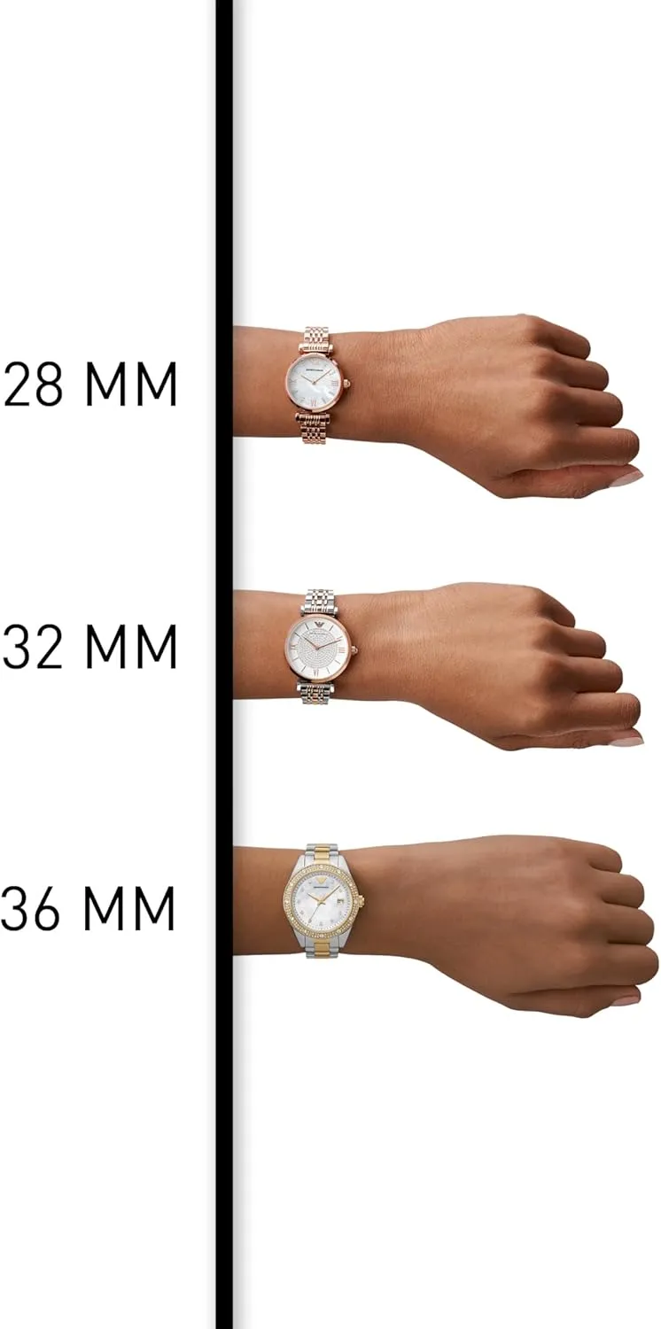 Emporio Armani Women's Dress Watch with Stainless Steel Band