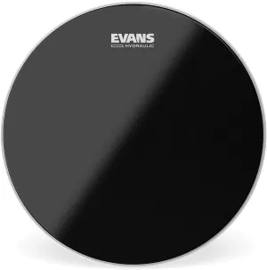 Evans Hydraulic Drum Heads - B14HBG - Drum Head with Layer of Oil - Supresses Unwanted Overtones - Ideal for Rock, Metal, & Funk - Black, 14 Inch
