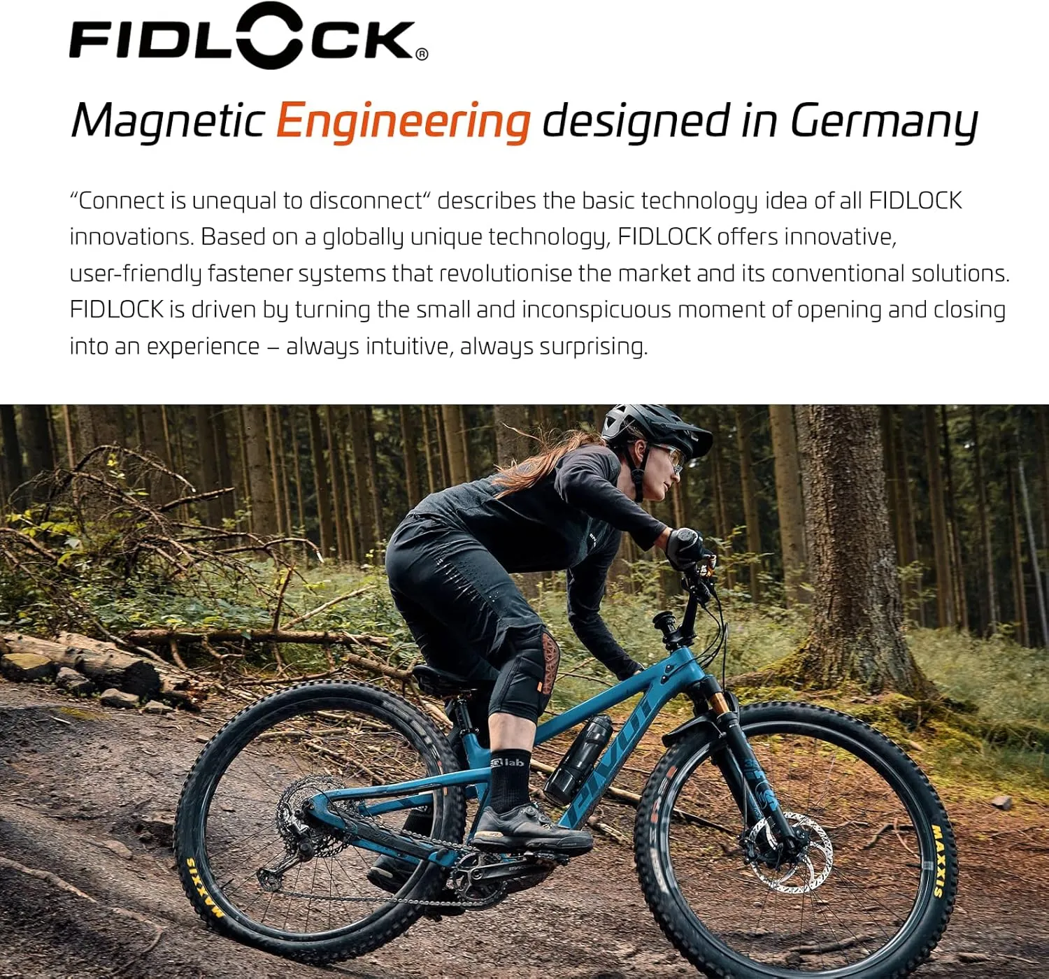 FIDLOCK Twist Replacement Bottle 800ml/27oz | Includes Twist Bottle Only (Twist Base Not Included) | Black