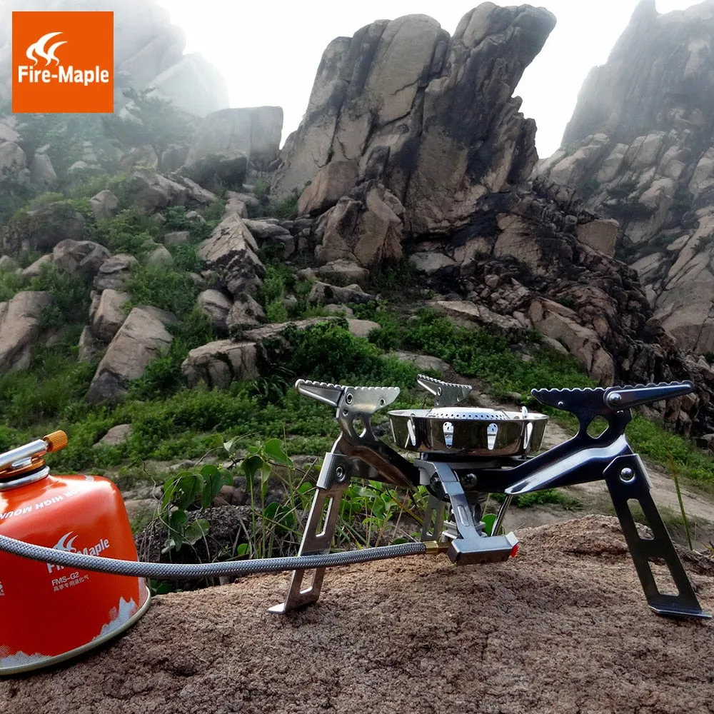 Fire Maple Camping Gas Burners Windproof 3600W Remote Gas Stove FMS-123 Outdoor Fire Stove