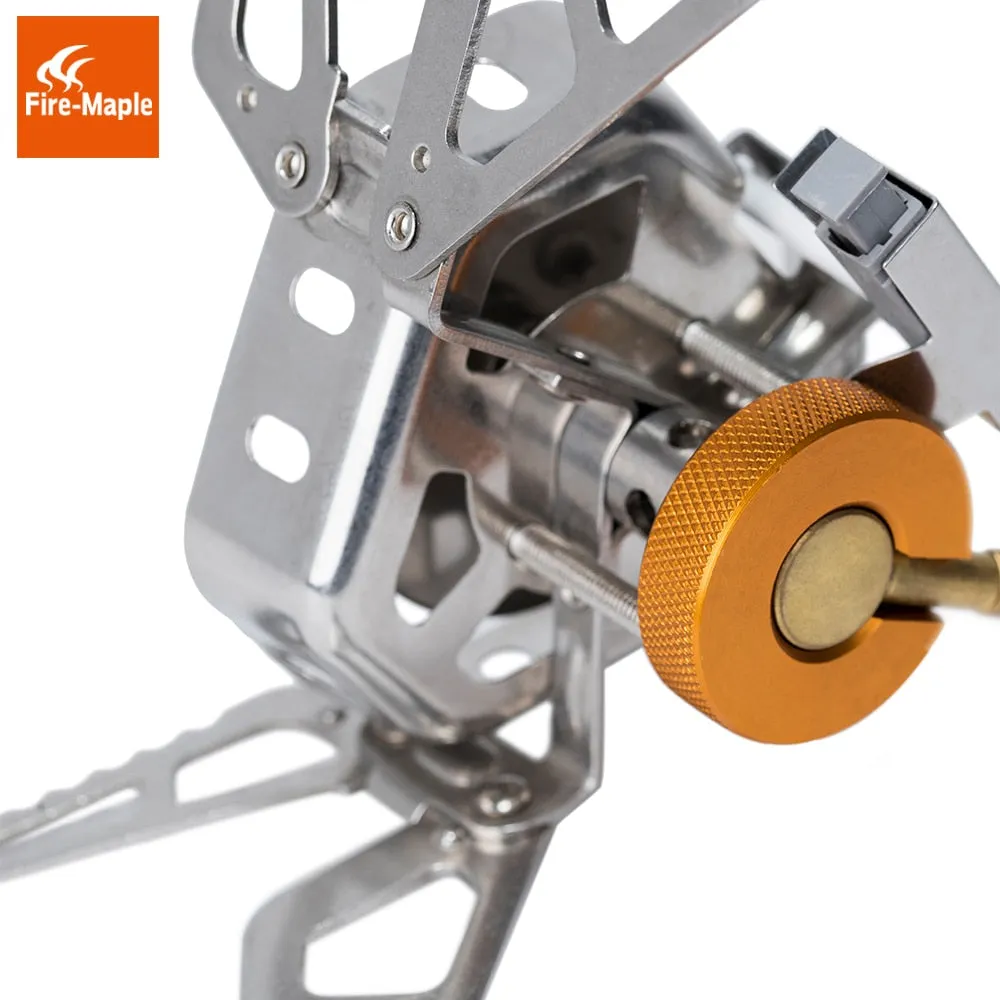 Fire Maple Windproof Gas Burner Stove Wildfire Outdoor Hiking Camping with Ignition Device Equipment