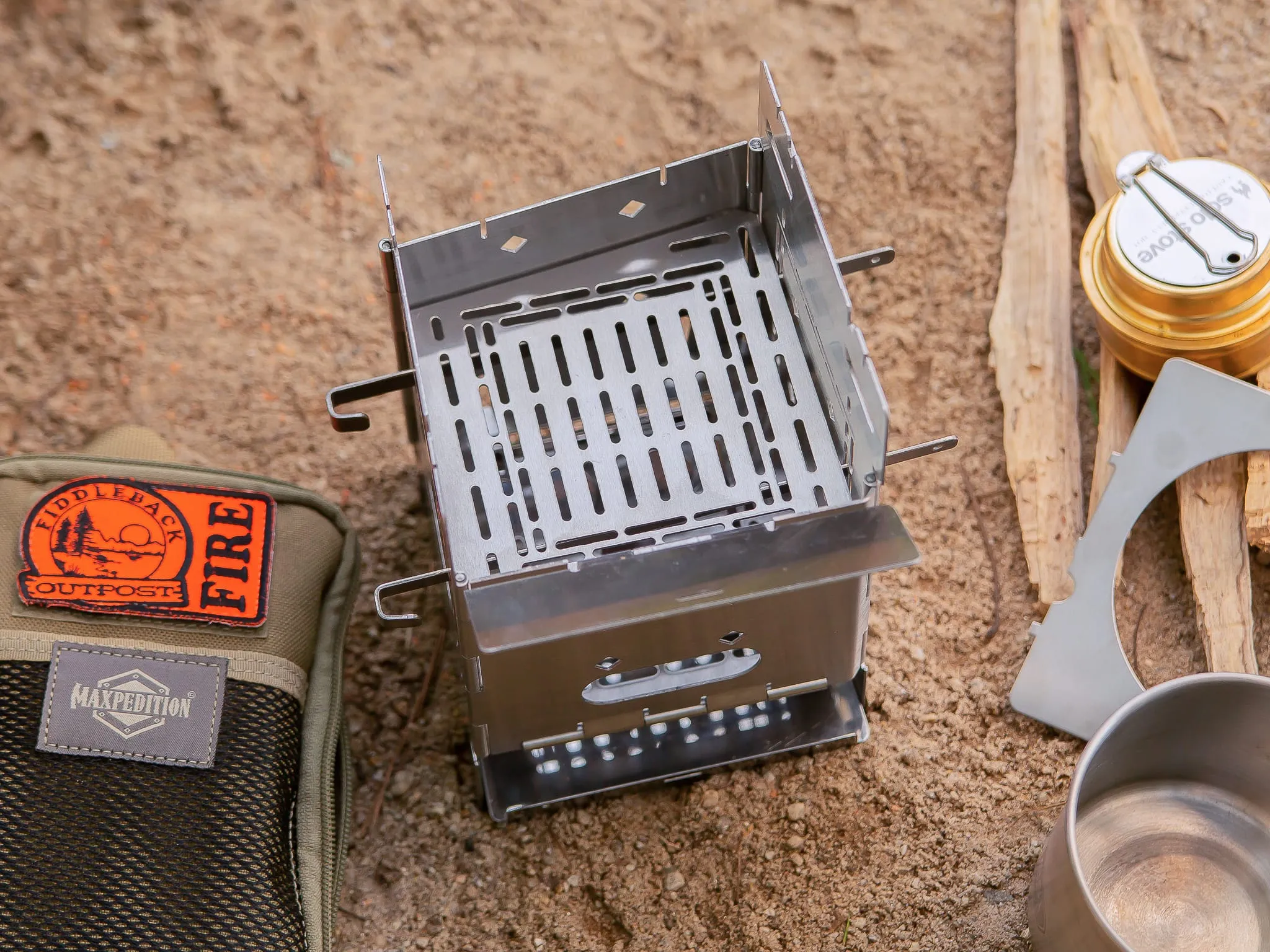 Firebox Stove - Adjustable Fire Grate for 5" Firebox
