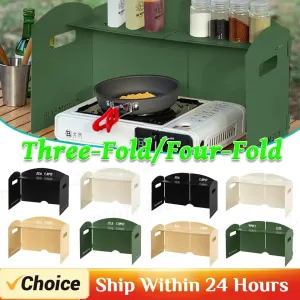 Folding Camping Stove Windscreen Windproof Ring For Cassette Stove Portable Stove Windshield Camp Burner Windshield Lightweight