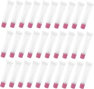 FRCOLOR 50pcs Clear Lip Gloss Tubes Durable Plastic Squeeze Containers for DIY Lip Balms Lightweight and Leak for Travel and Daily Use