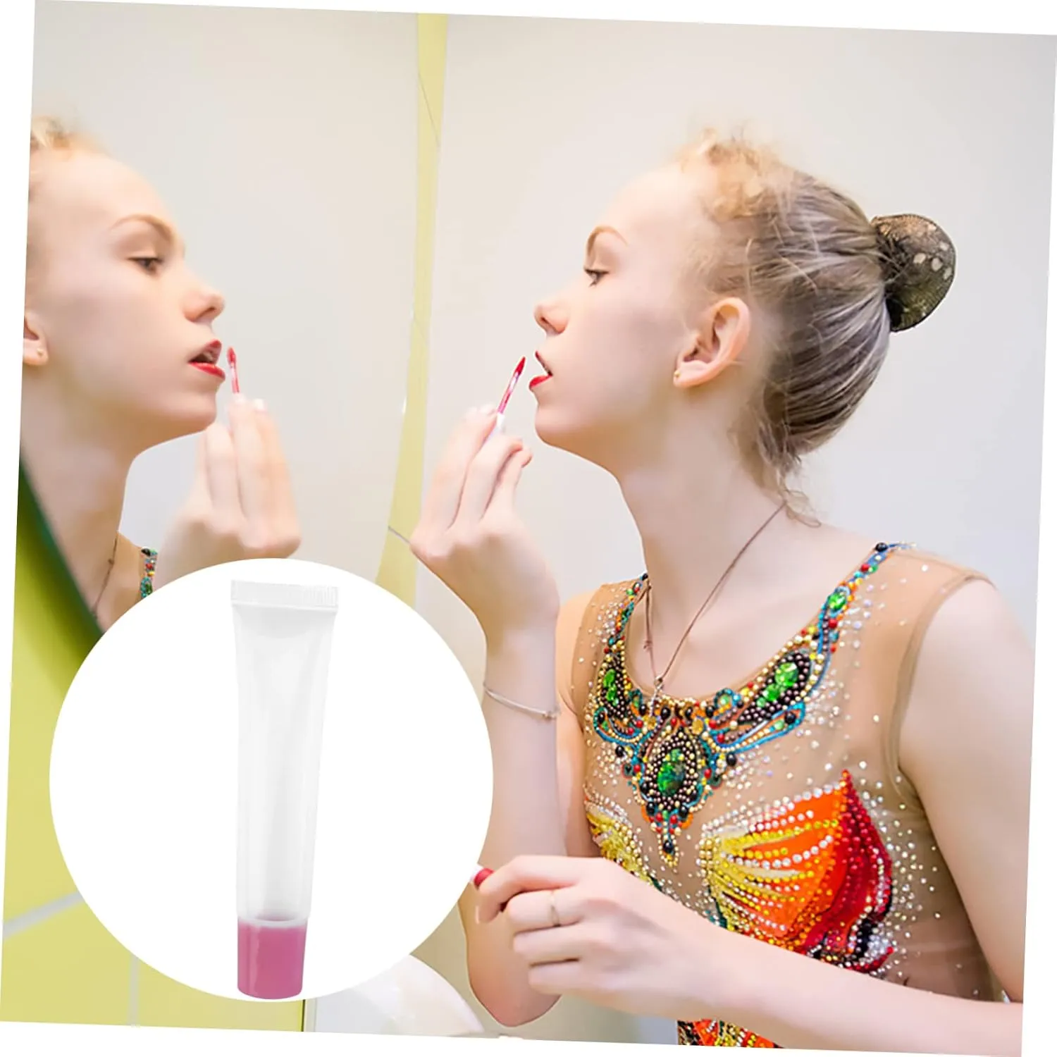FRCOLOR 50pcs Clear Lip Gloss Tubes Durable Plastic Squeeze Containers for DIY Lip Balms Lightweight and Leak for Travel and Daily Use