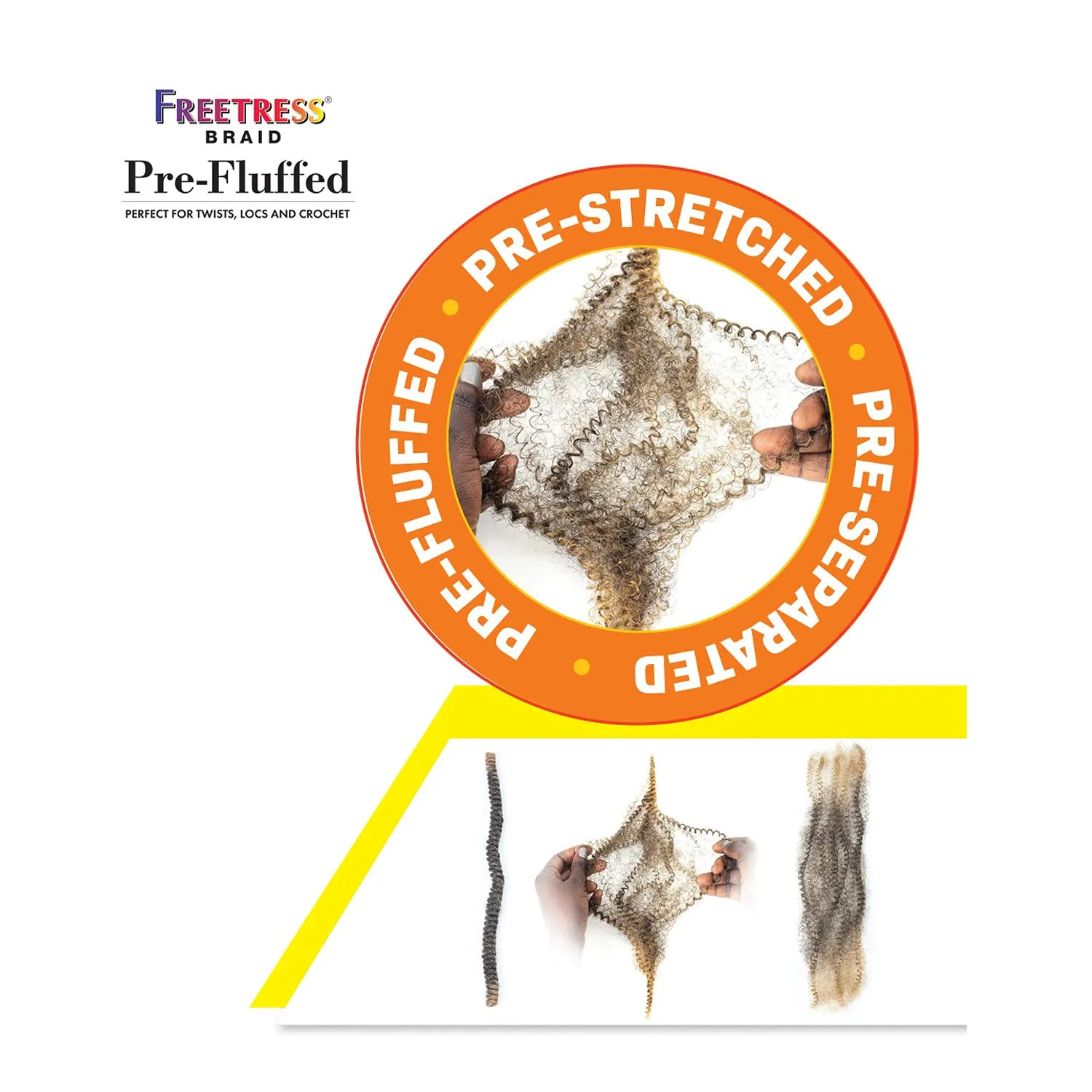 FreeTress Crochet Braids 3X Pre-Fluffed Poppin Twist 24" (1-pack, 30)
