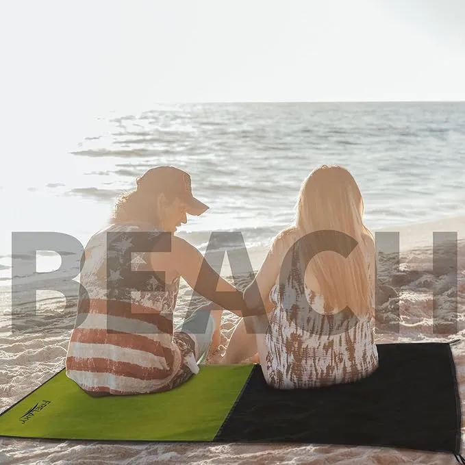 Frelaxy Pocket Picnic Blanket, Waterproof Beach Blanket, Compact Camping Blanket, Lightweight Outdoor Blanket for Beach Festival Camp Picnic Hiking Travel