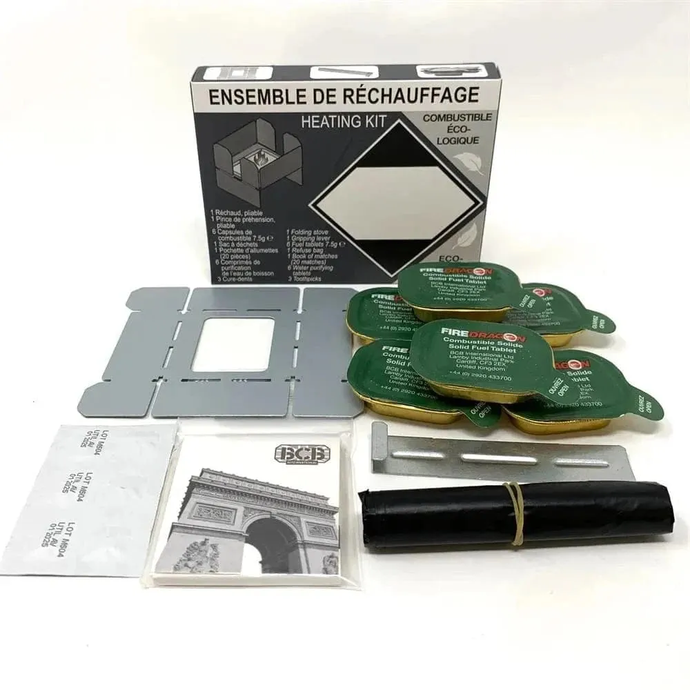 French Army Ration MRE Heating Kit