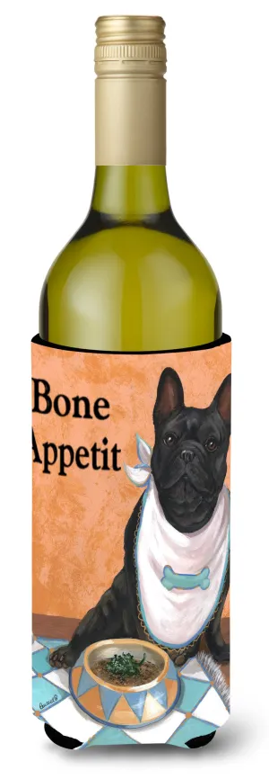 French Bulldog Bone Appetit Wine Bottle Hugger PPP3096LITERK