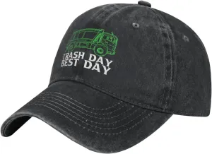 Garbage Day is The Best Day Classic Casquette Cap Lightweight Adjustable Comfortable Breathable Men Women Hat2 Black