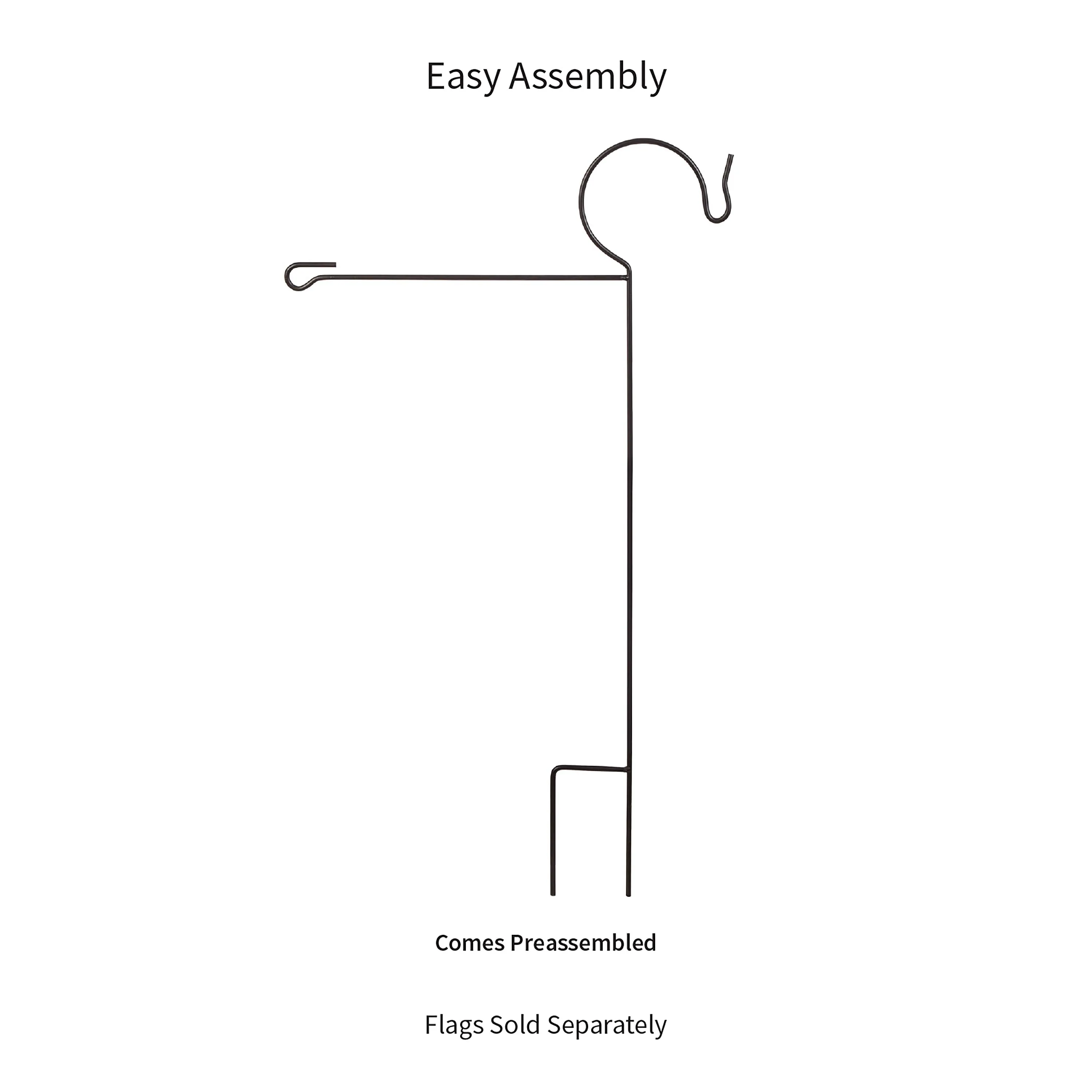 Garden Flag Stand with Shepherd’s Hook