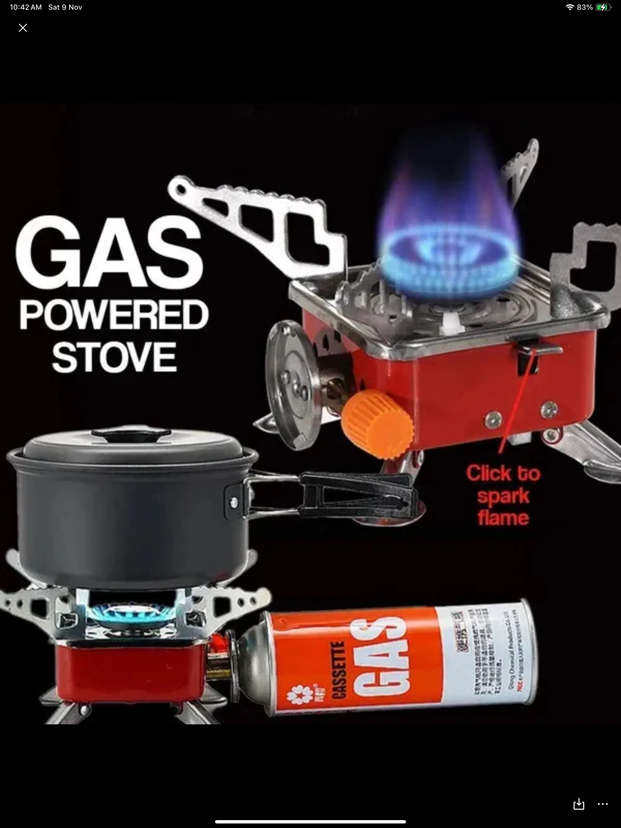 Gas Powered Stove