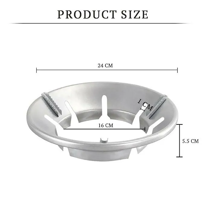 Gas Saver Burner Stand with waterproof coated with liquid grey