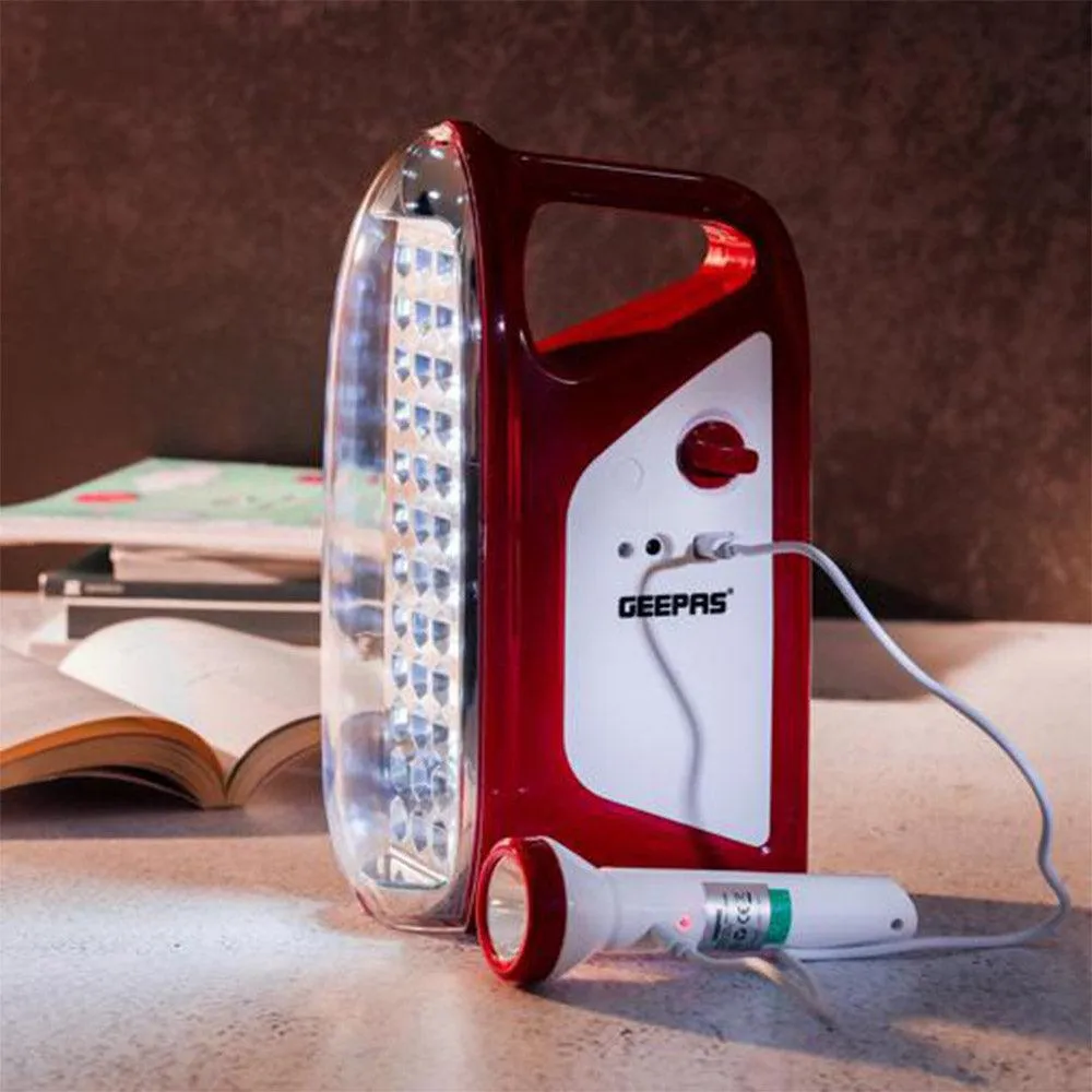 Geepas Rechargeable Emergency Light 2x1 GEFL4664N