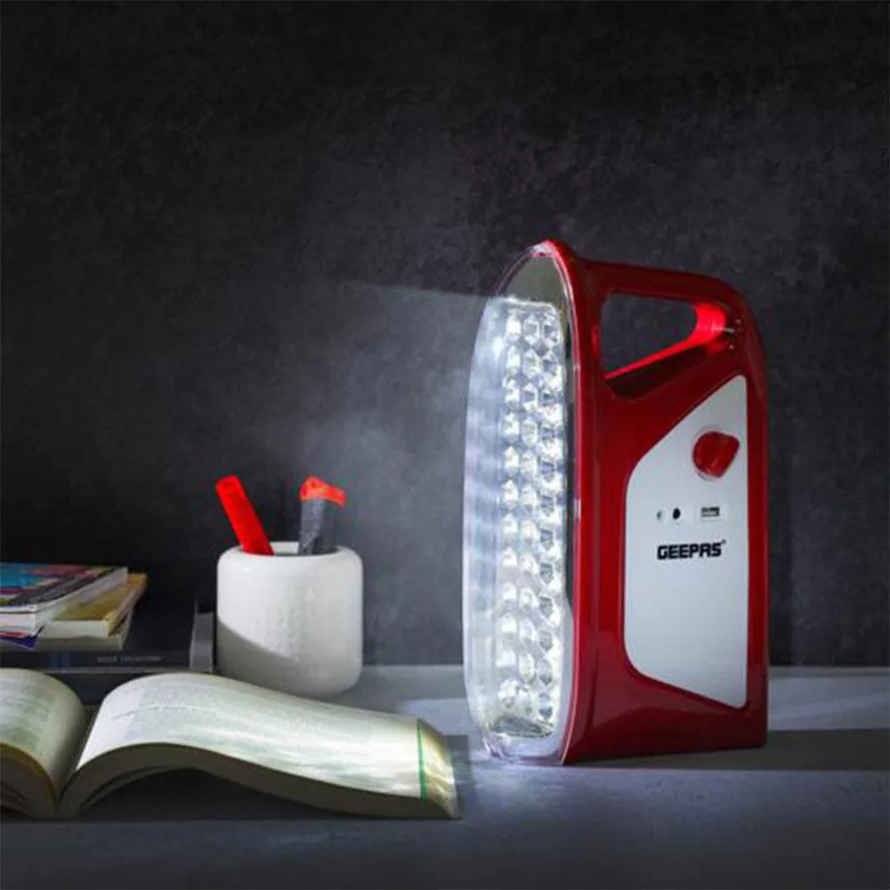 Geepas Rechargeable Emergency Light 2x1 GEFL4664N