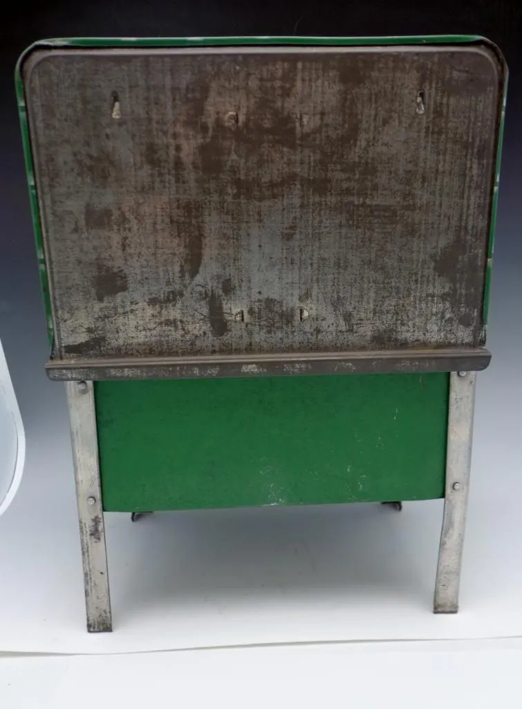 German Antique Toy Green Enamel Stove