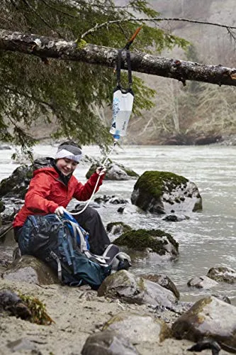 Gravity BeFree 3.0L Water Filter, Fast Flow, 0.1 Micron EZ Clean Membrane Personal Small Group Camping, Backpacking Emergency Preparedness, Clear, 8020470