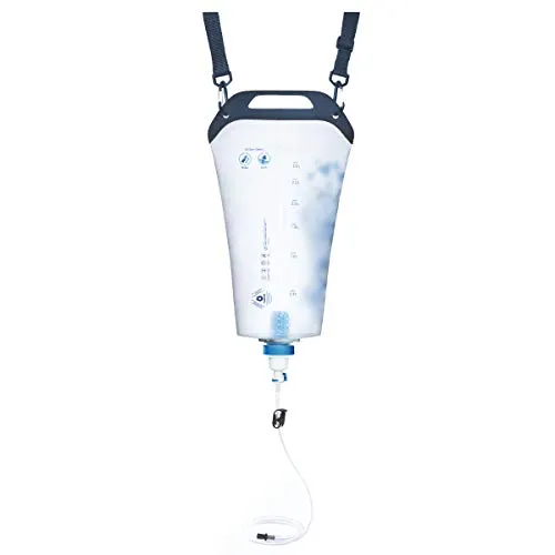 Gravity BeFree 3.0L Water Filter, Fast Flow, 0.1 Micron EZ Clean Membrane Personal Small Group Camping, Backpacking Emergency Preparedness, Clear, 8020470