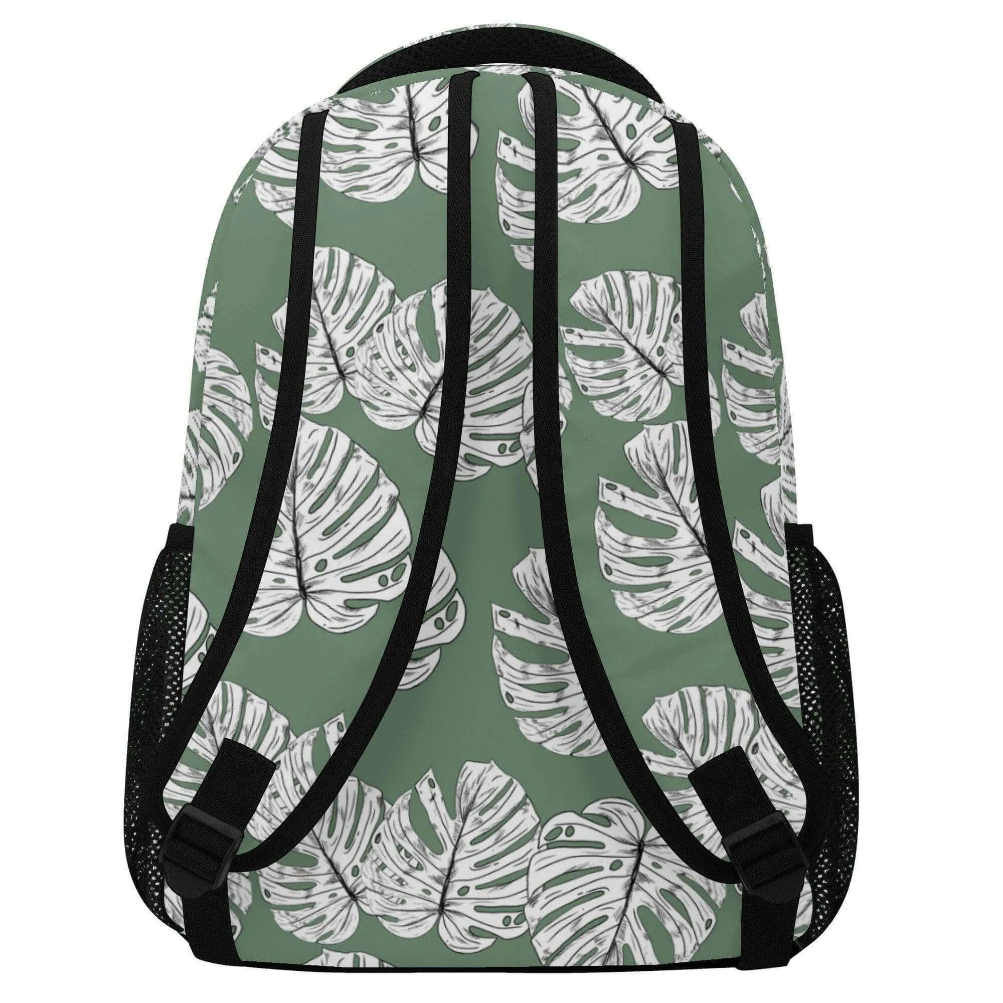 Green Monstera Leaves Backpack