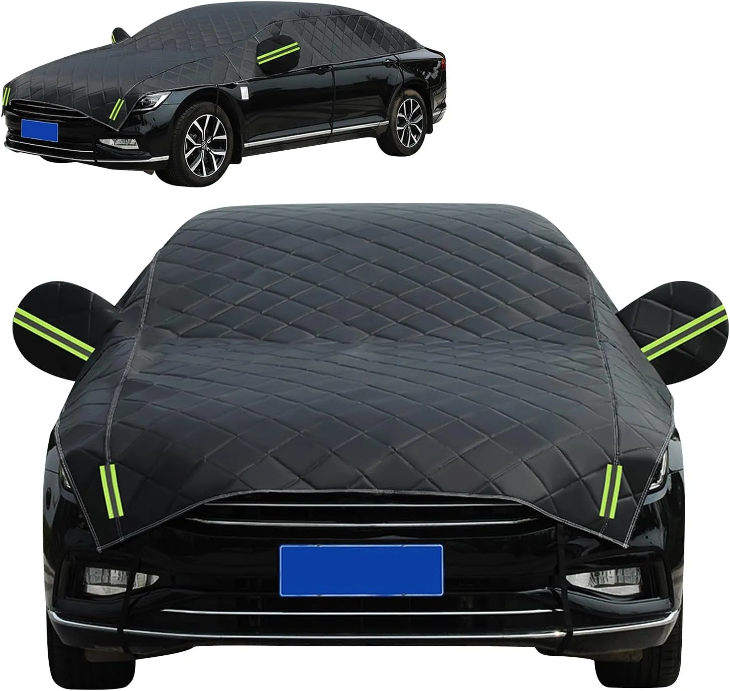 Hail Protector Car Cover, Compatible with Ford Chevrolet Toyota and Many Other Models,Car Cover Waterproof All Weather,5-Layer Thickened Cotton, Protection for SUV and Sedan (Black, Truck)