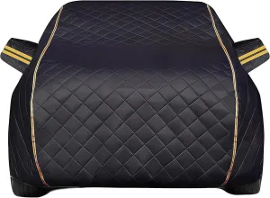 Hail Protector Car Cover for Ligier IXO, Full Car Cover Waterproof Windproof Flame Retardant Car Protective Blanket Thickened Indoor Outdoor Car Tarpaulin with Zipper