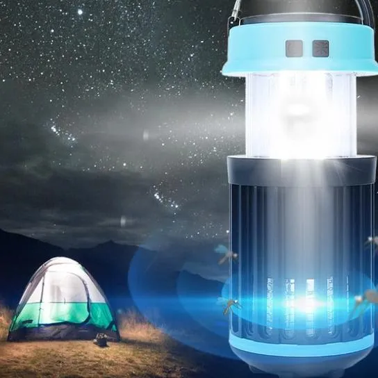 Hakol Outdoor Solar Powered LED Rechargeable Mosquito Zapper Lantern