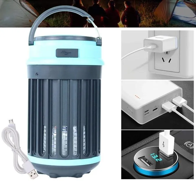 Hakol Outdoor Solar Powered LED Rechargeable Mosquito Zapper Lantern
