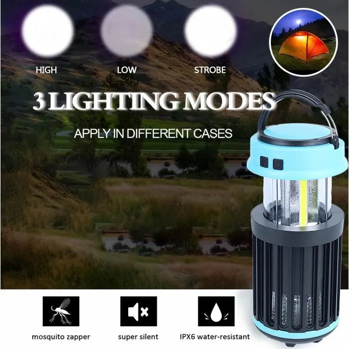 Hakol Outdoor Solar Powered LED Rechargeable Mosquito Zapper Lantern