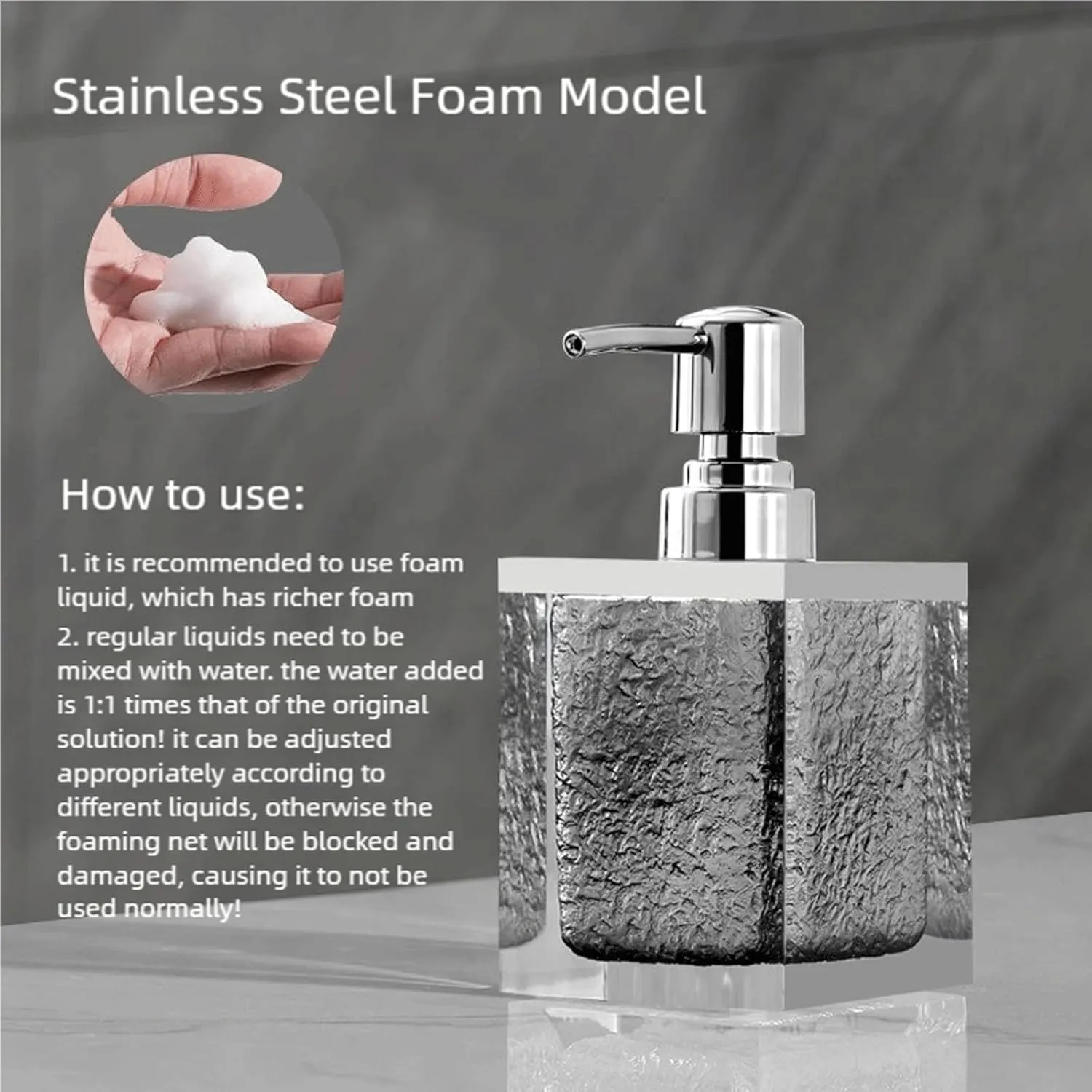 Hand Soap Dispenser Soap Dispenser Luxury Soap Dispensers Boho Decorative Pump Bottle Dispenser Resin Soap Bottles for Kitchen Bathroom Spring Decor