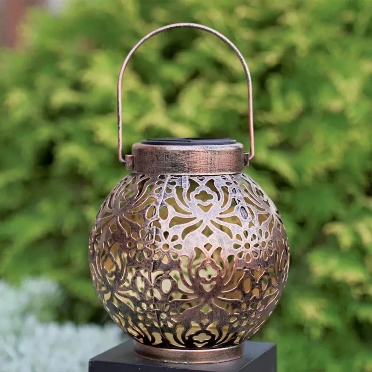 Hanging Solar Lamp Taavita – Eco-Friendly, Cost-Saving, Stylish Design, Lightweight and Durable, Waterproof and Weather-Resistant, Warm Light Function, Decorative and Functional Solar Lantern, Automatic On and Off, Long Lighting Duration