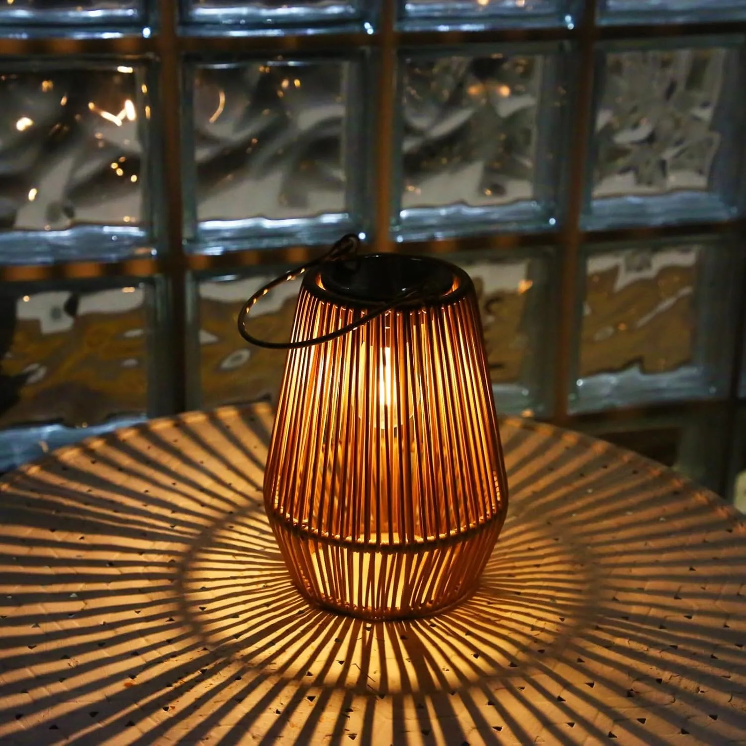Hanging Solar Woven Lantern Solar Lamp Lights Decoration