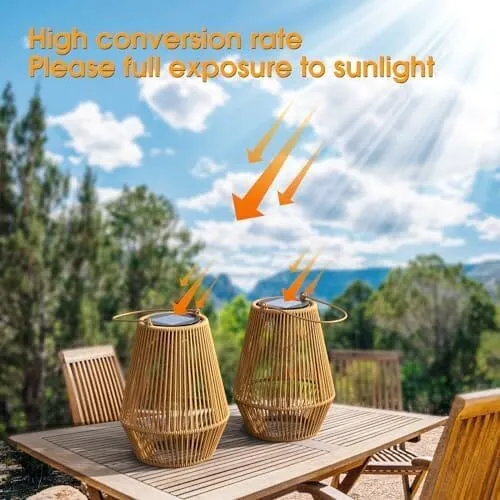 Hanging Solar Woven Lantern Solar Lamp Lights Decoration