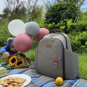 HappyPicnic® Insulated Picnic Backpack for 2 Persons