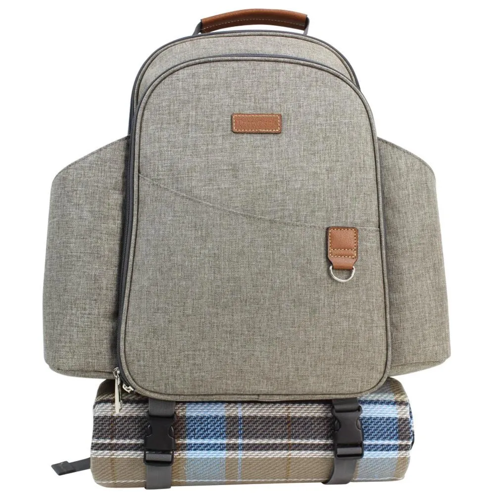 HappyPicnic® Insulated Picnic Backpack for 2 Persons